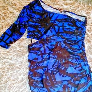 Blue/black clubwear dress